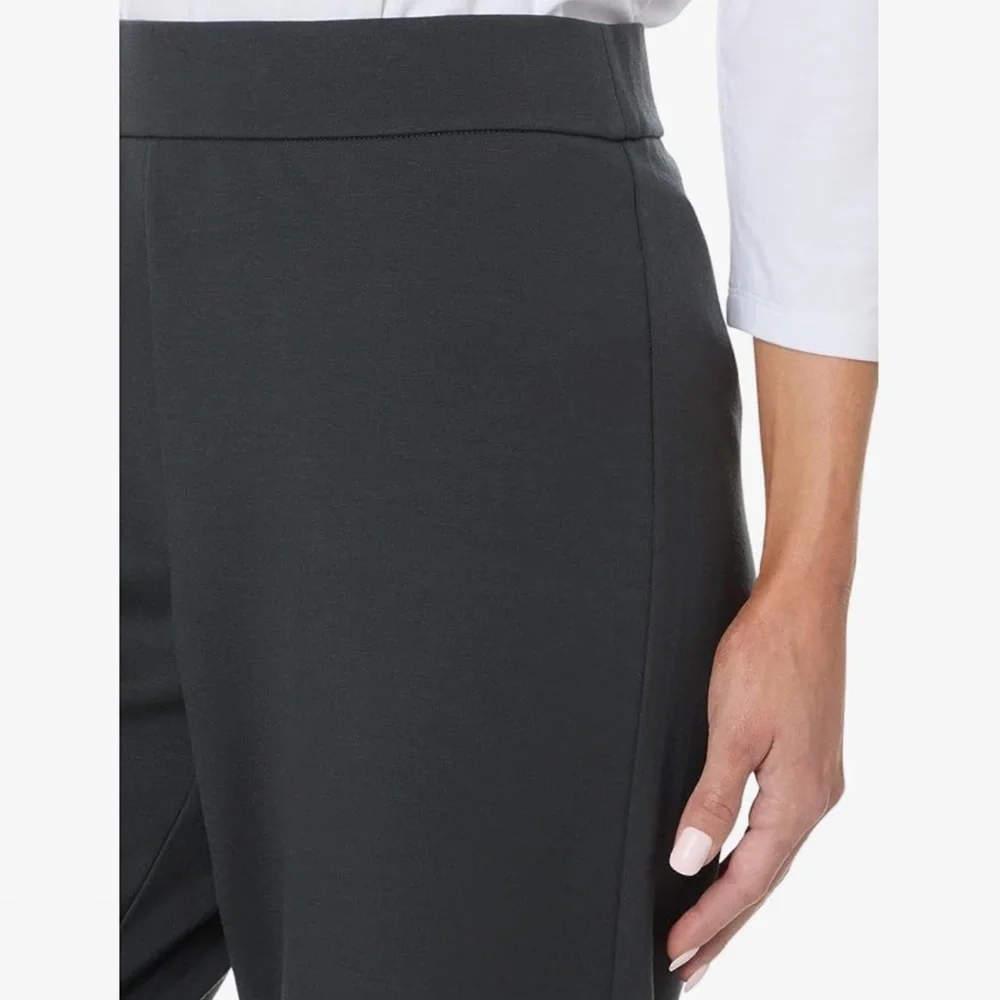 Eileen Fisher Black Straight Leg Pants - Picture 3 of 8